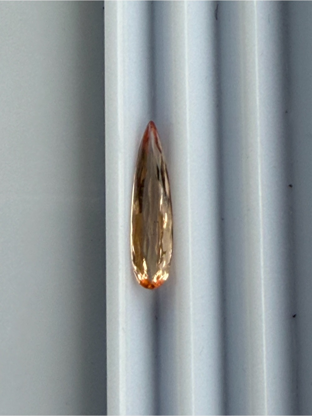 Faceted Teardrop Imperial Topaz Champagne gemstone 1.48 carats